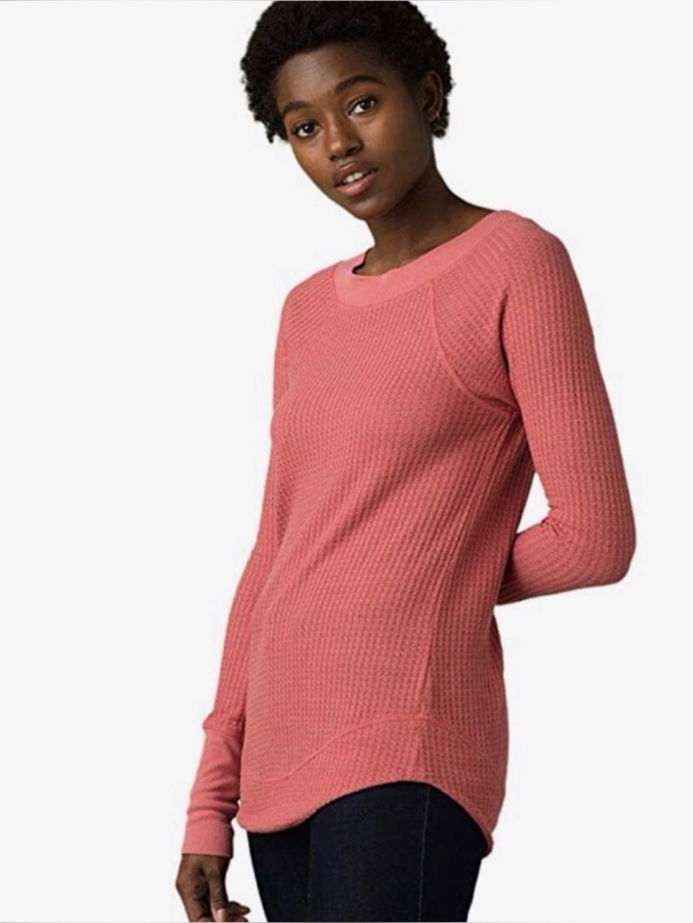 prAna Women’s Pink Sheeba Long Sleeve Top, Size Small